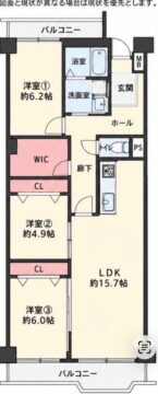 大阪府枚方市東中振２の間取り図